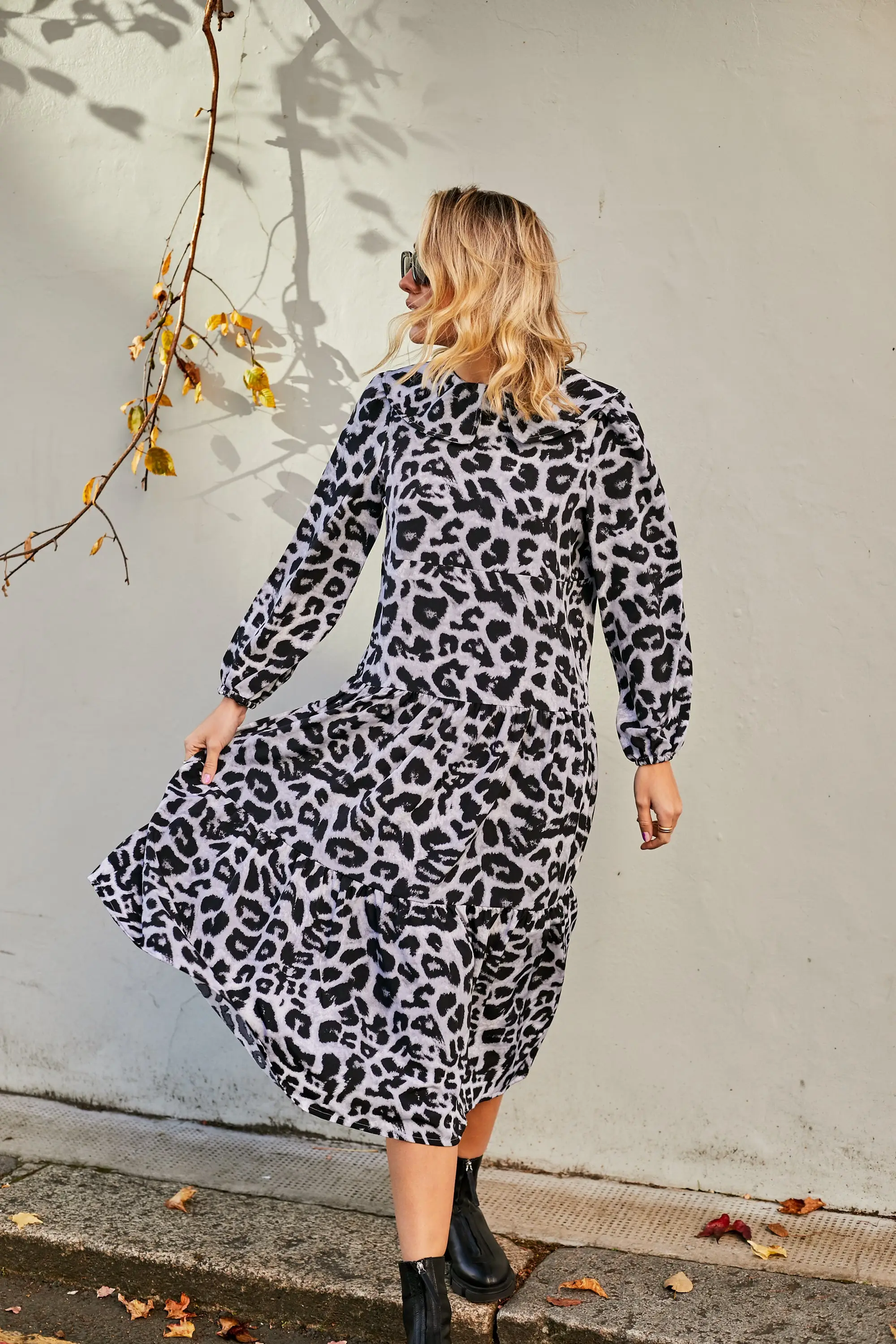 Lolly Leopard Dress in Grey  $12.00