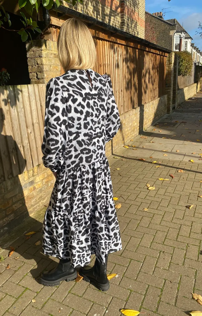 Lolly Leopard Dress in Grey  $12.00