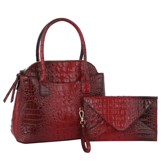 Red  Tote and Clutch Set reg  price $80.00 now&60.00